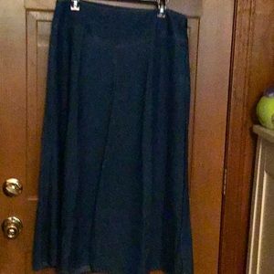 JM Collection Blue Jean Skirt